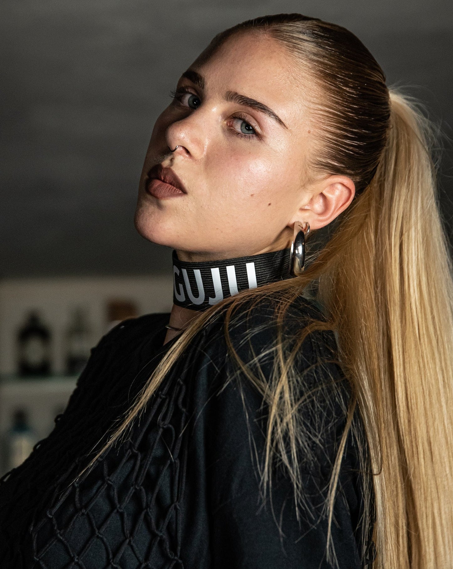 Halsband Schwarz/Weiss