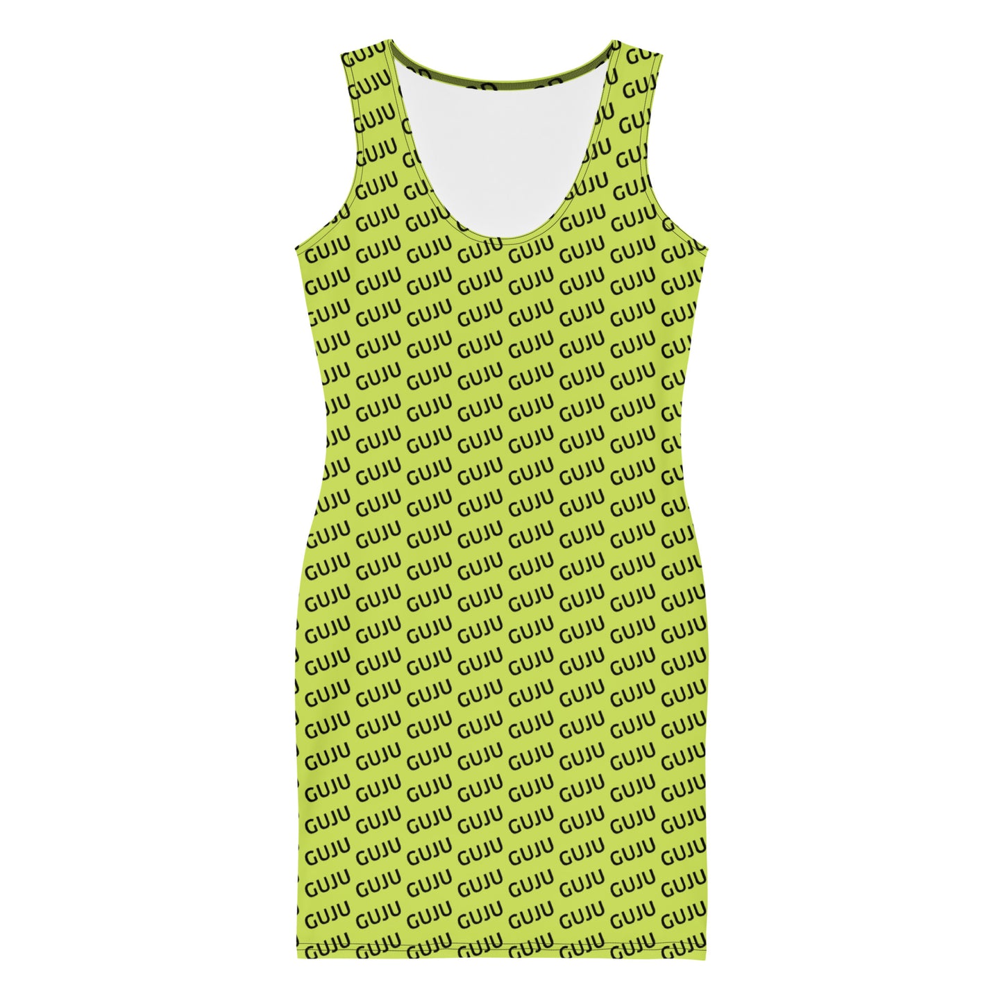 Kleid Limette Logoprint